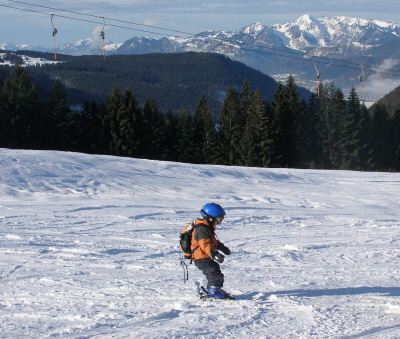 Skifahren auf der Winklmoosalm